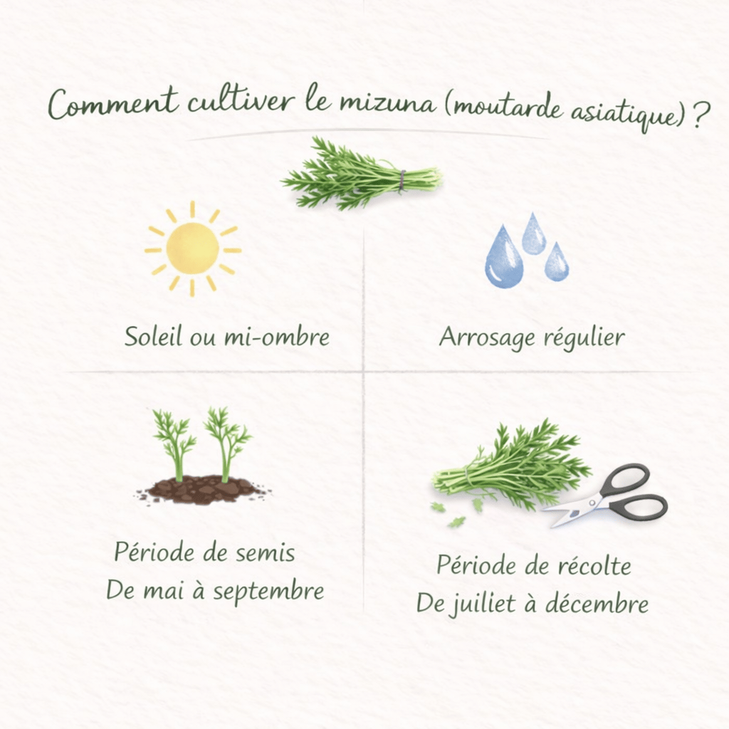 Kit mizuna bio (moutarde asiatique) 4 L