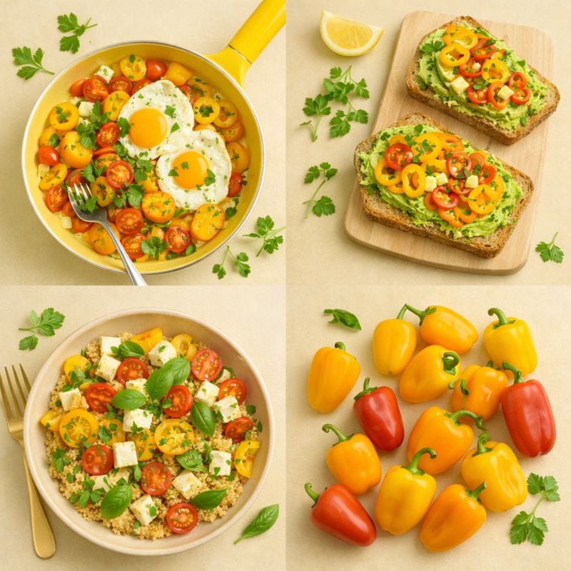 Kit poivron 'mini bell yellow' 4 L