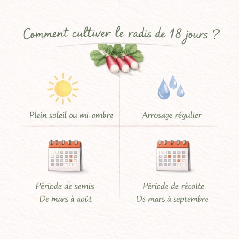 Kit radis de 18 jours bio 4 L