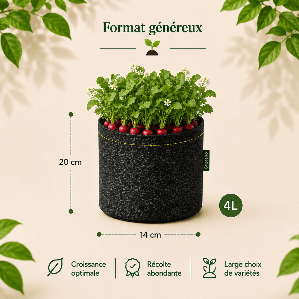 Kit radis de 18 jours bio 4 L