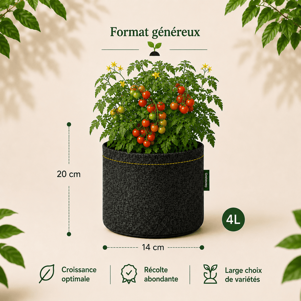 Kit tomate 'Cerisette Lylia' bio 4 L